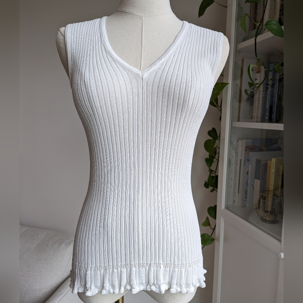 Morgano Sleeveless Ribbed Tank